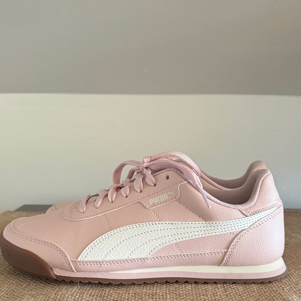 Puma Blush Pink and White Casual Sneakers